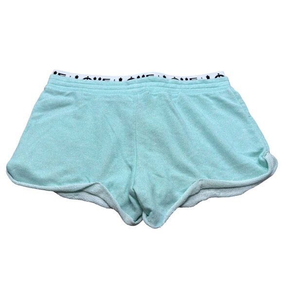 No Boundaries Womens Mist Mint Cat Print Shorts L - Picture 2 of 7